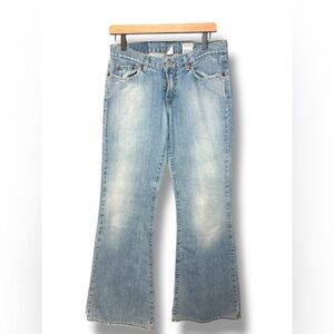 Lucky Brand Vintage 90s Low-Rise Light Wash Flared Leg Jeans Sz 8/29 EVC